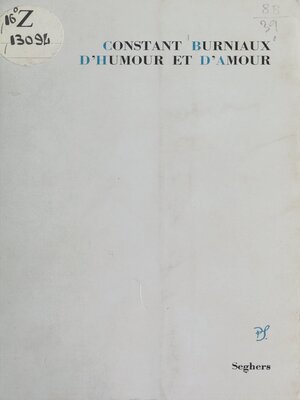 cover image of D'humour et d'amour
